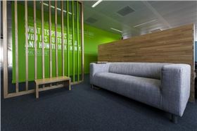 上海辦公家具廠家:帶您走進Nest時尚辦公空間——前臺接待區