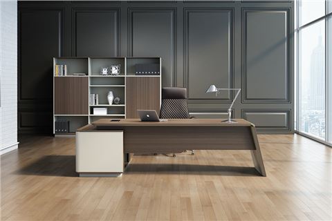 時尚現(xiàn)代老板辦公桌,老板辦公桌定制廠家