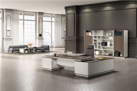 時尚現(xiàn)代老板辦公桌,老板辦公桌定制廠家