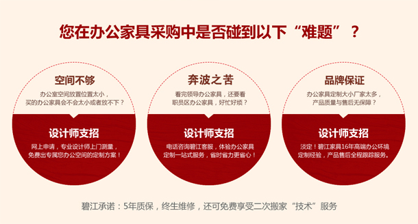 辦公家具采購難題?