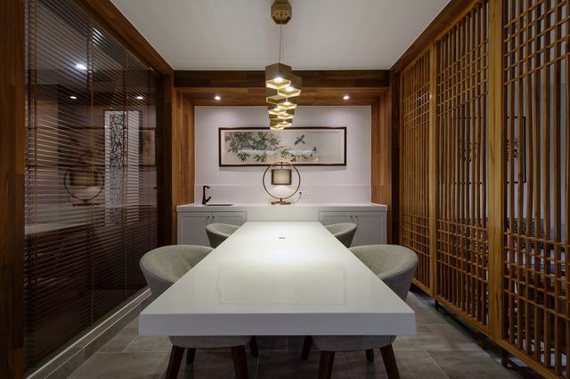 上海辦公家具廠——碧江家具為一野設計打造的會議室辦公家具