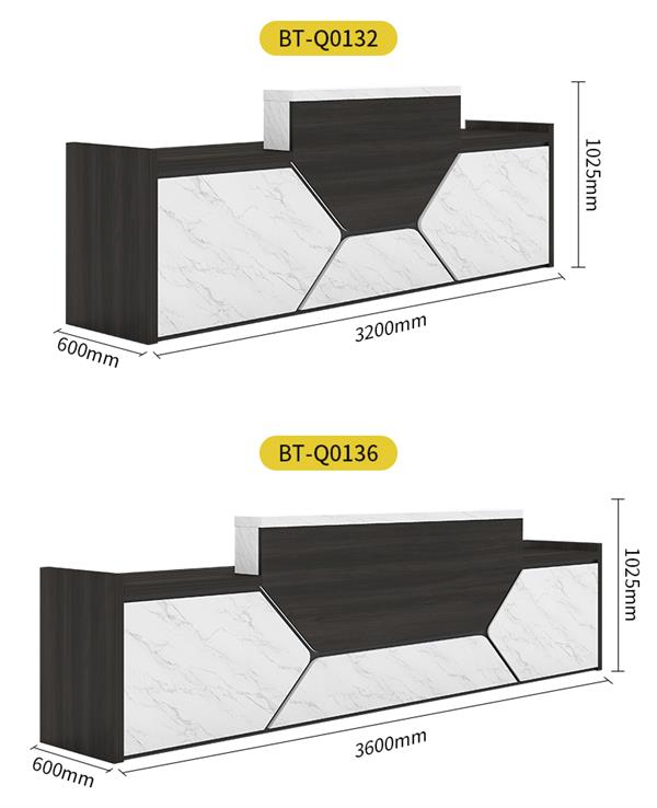 辦公前臺公司美容院接待臺吧臺柜簡約長方形服裝店收銀柜臺