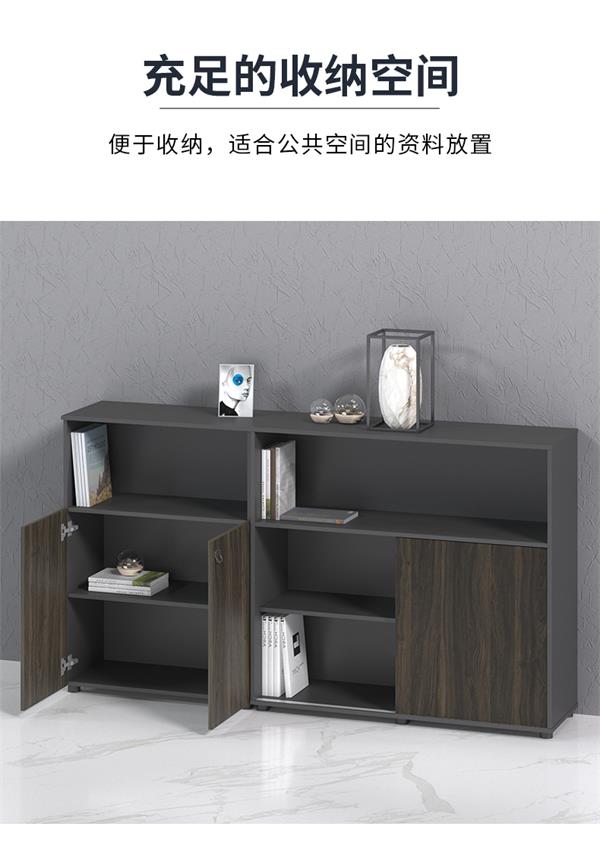 辦公室落地儲物小柜落地中柜矮公司檔案資料收納文件柜