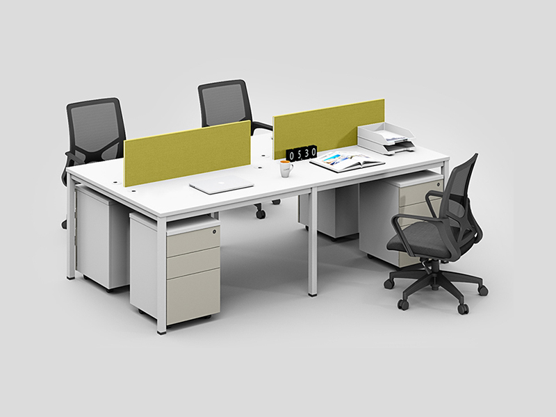 四人位職員辦公桌 4人卡位屏風員工位 電腦桌工作位組合家具 四人位職員辦公桌 4人卡位屏風員工位 電腦桌工作位組合家具