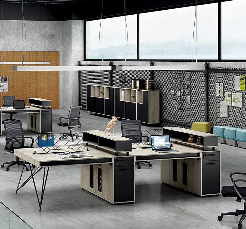 工業(yè)風辦工桌員工電腦桌幾何系列 工業(yè)風辦工桌員工電腦桌幾何系列