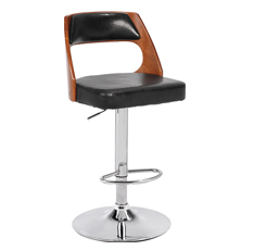 時尚吧椅 鋼架實木西皮吧臺椅--4638 時尚吧椅 鋼架實木西皮吧臺椅--4638